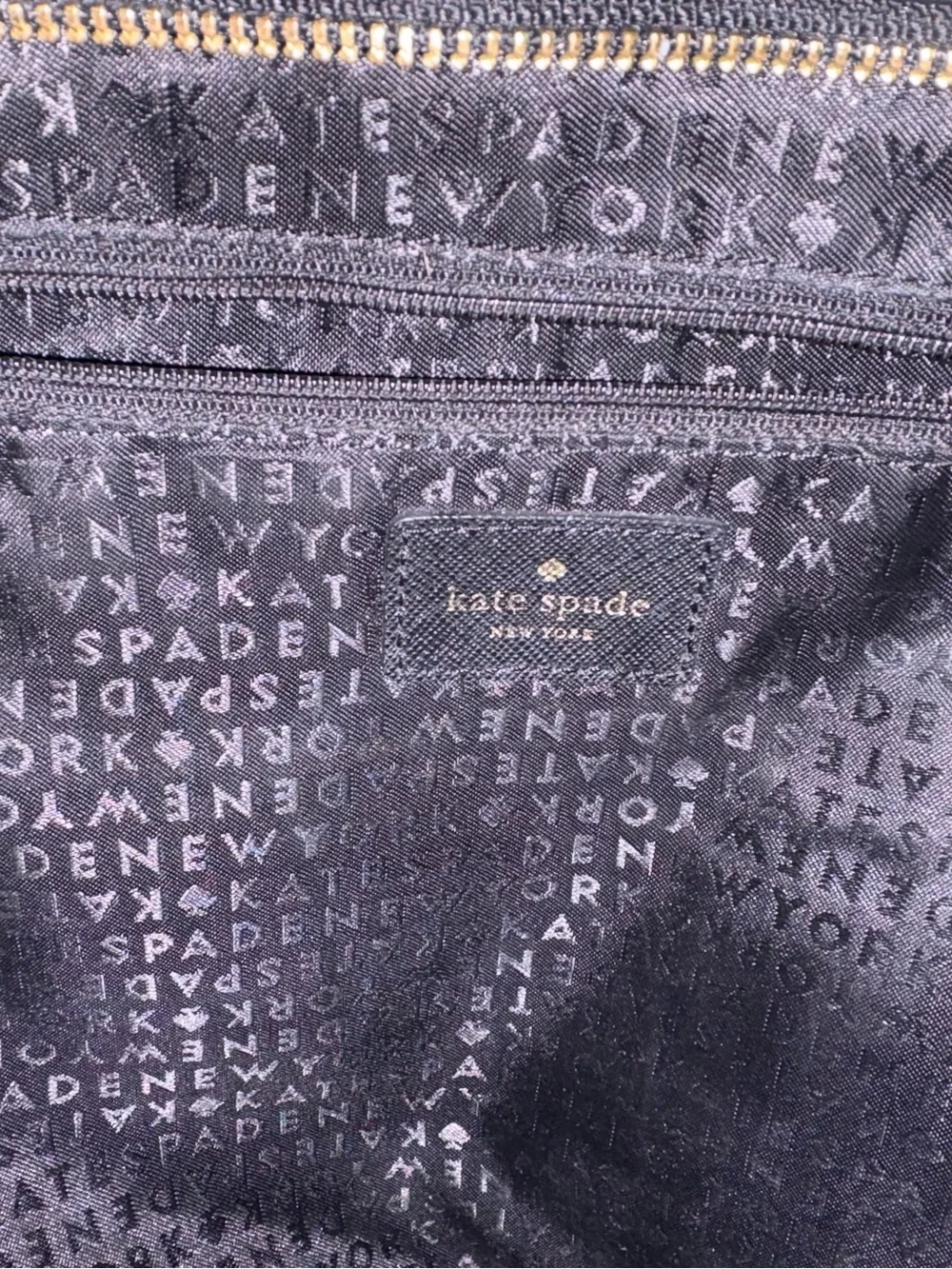 Kate Spade Large Solid Black Tote Shoulder Purse Used